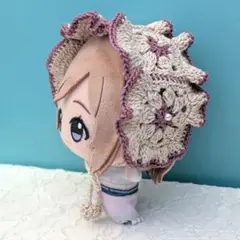 〈モーブトープ×バニラ〉ぬい服　ヘッドドレス　にじぬい　ちびぐるみ