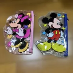 ミニーマウス・ミッキーマウス ポーチセット