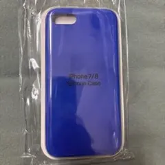 iPhone 7/8用ケース ブルー シリコン製