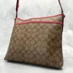 COACH コーチ ショルダーバッグ PVC クロスボディ スクエア ピンク