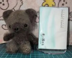 ʕ,,•ﻌ•,,ʔハンドメイド あみぐるみ クマ ぬいぐるみ
