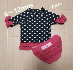 ベビー　ラッフルバッツ　水着　ラッシュガード　女の子　6-12month