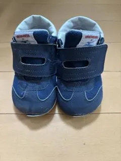 ミキハウス ミズノ　ベビーシューズ ネイビー