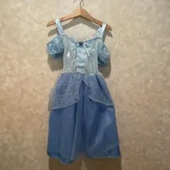 【美品】子供用 プリンセス ドレス ブルー 水色 コスチューム 3、4歳向け