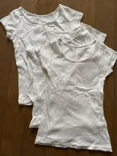 UNIQLO ベビーシャツ肌着 90cm ホワイト 3枚セット