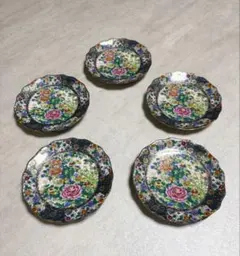 九谷焼 新品 4号皿 錦絵 小皿 5枚 - メルカリ