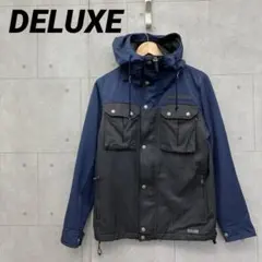 DELUXE デラックス マウンテンパーカー JEREMY メンズ M 黒 紺