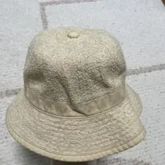 ベージュ バケットハット タオル生地