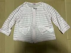 メゾピアノピンク 薄手カーディガン130cm