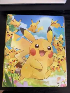 ピカチュウデザインのコレクションファイルとラバープレイマットセット 