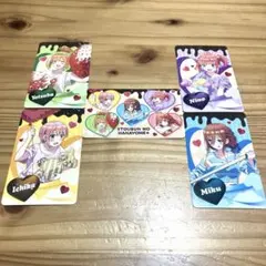五等分の花嫁 アトレ秋葉原 キャラクターカード5枚セット トレカ 月夜の菓子工房
