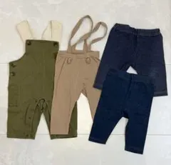 ベビー服 70 80 4点セット プティマイン サロペット レギンス