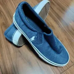POLO ポロ　ラルフローレンネイビー スリッポン　22.5cm