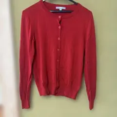 UNIQLO カーディガン レッド ウール　Mサイズ 長袖