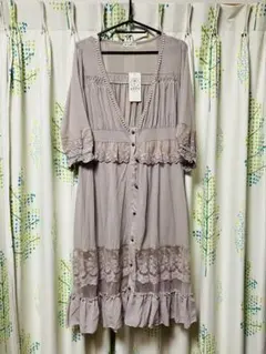 アクシーズファム　ロング　カーディガン　タグ付き新品　未使用のサムネイル