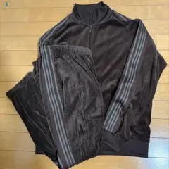 ワークマン セットアップ ベロア トラック ジャケット ストレート パンツ