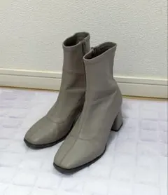 dazzlin ダズリン　スクエアヒール　ストレッチレザー　ショートブーツのサムネイル