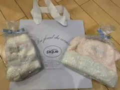 ジェラートピケ　赤ちゃん用ソックス&帽子