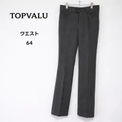 TOPVALU/ストレッチパンツ/グレー/チェック柄 /スリムフィットパンツ/Mのサムネイル