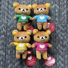 【激レア/非売品】2012年製 カラフルリラックマぬいぐるみ 5種セット タグ付 激レア/非売品】2012年製 カラフルリラックマぬいぐるみ 5種セット