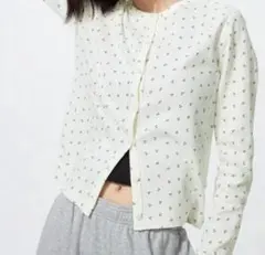 UNIQLO ポインテールカーディガン オフホワイトのサムネイル