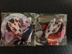 O-MENZ オーメンズ 狐　缶バッジ 2枚セットのサムネイル