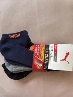 プーマ PUMA21-23㌢厚底パイルスニーカーソックス 靴下3足