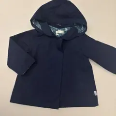 キムラタン　ネイビー フード付き コート