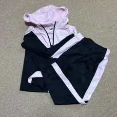 キッズ　Nike ジャージ上下セット ピンク/黒