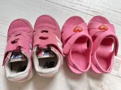 ニューバランス スニーカー　クロックスサンダルセット　15.5㎝