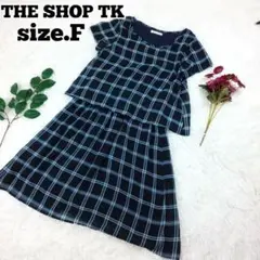 THE SHOP TK ザショップティーケー チェックワンピース フリーサイズのサムネイル