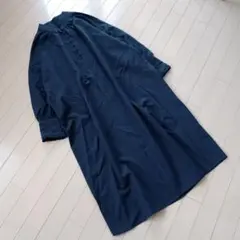 axes femme 刺繍ロングシャツワンピース