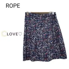 ROPE ミニスカート フレア 花柄 可愛い エレガント k1のサムネイル