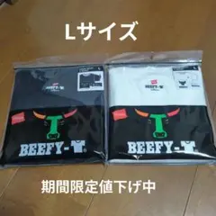 Hanes × セブン-イレブン BEEFY-TクルーネックTシャツ白、黒セット