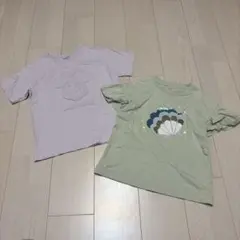 グローバルワーク　Tシャツ　130 セット　スパンコール　ミニー　まとめ売りのサムネイル