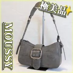 moussy バックルワンショルダーバッグ Y2K アーカイブ チャコールグレーのサムネイル