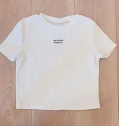 GU GIRLS リブクロップドロゴT