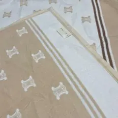 【日本際】CELINE 綿毛布 マカダム柄 西川 オールド ヴィンテージ