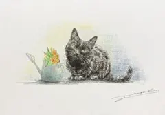 猫の絵　原画