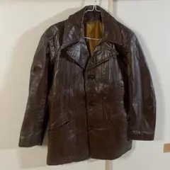 ヴィンテージ　レザージャケット　ブラウン系