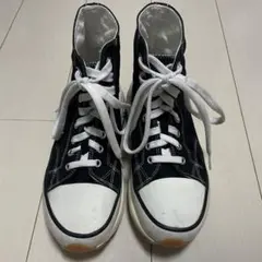 ハイカットスニーカー ブラック/ホワイト