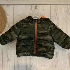 ダウンジャケット アウター babyGAP クマ耳 カモフラ柄