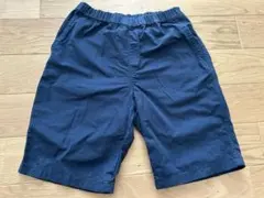 キッズ　ユニクロ　ハーフパンツ　ネイビー160