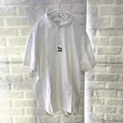 【PUMA】Classics ハーフジップ ポロシャツクラシック 白 Sのサムネイル
