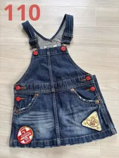 EDWIN デニム ジャンバースカート 110cm