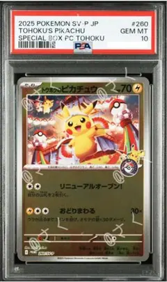 2025年最新】トウホクのピカチュウ psa9の人気アイテム - メルカリ