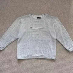 古着　OCEAN SHORES 刺繍スウェット　グレー　パイル地　トレーナー