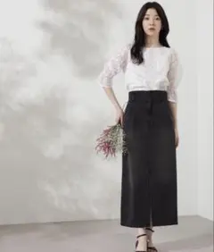 値引可能◎PROPORTION BODY DRESSING デニムタイトスカート