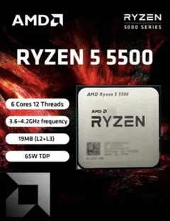 AMD Ryzen 5 5500 CPU 未使用 AMD Ryzen 5 5500GT AM4 CPU processor R5 5500GT 6-core 12-thread
