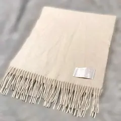 エドワードブラウン　マフラー　オフホワイト　お値下げ不可 カシミヤスマフラー オフホワイト | EDWARD BROWN(エドワードブラウン